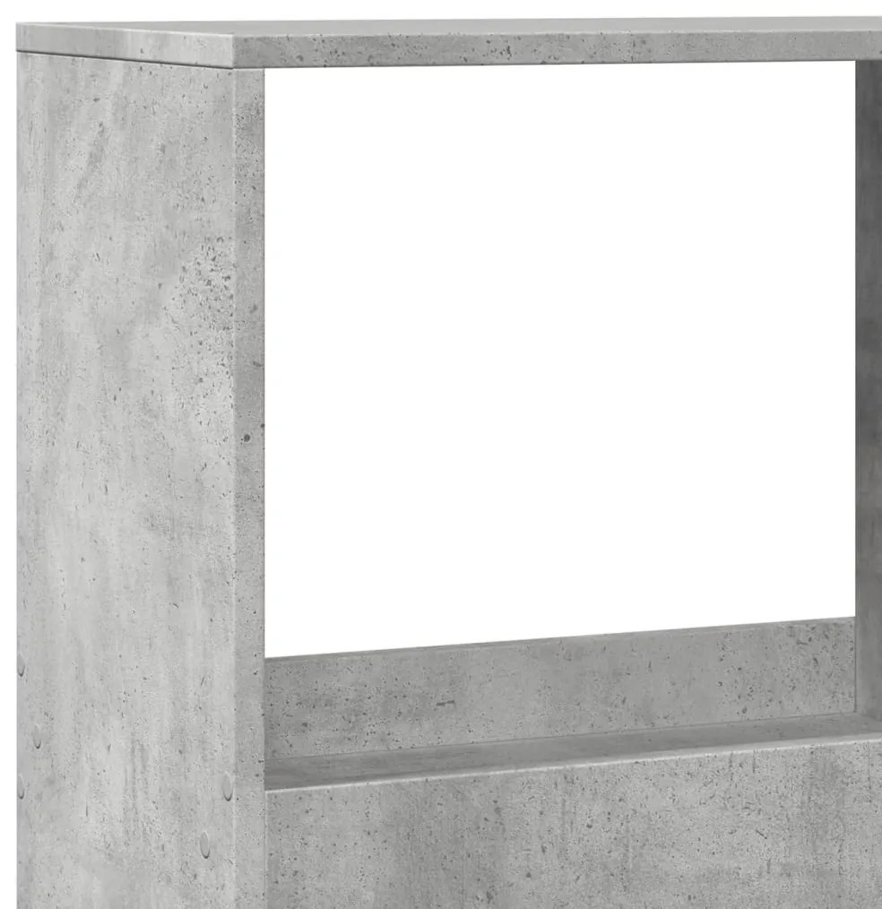 Estante 100x33x175 cm derivados de madeira cinzento cimento