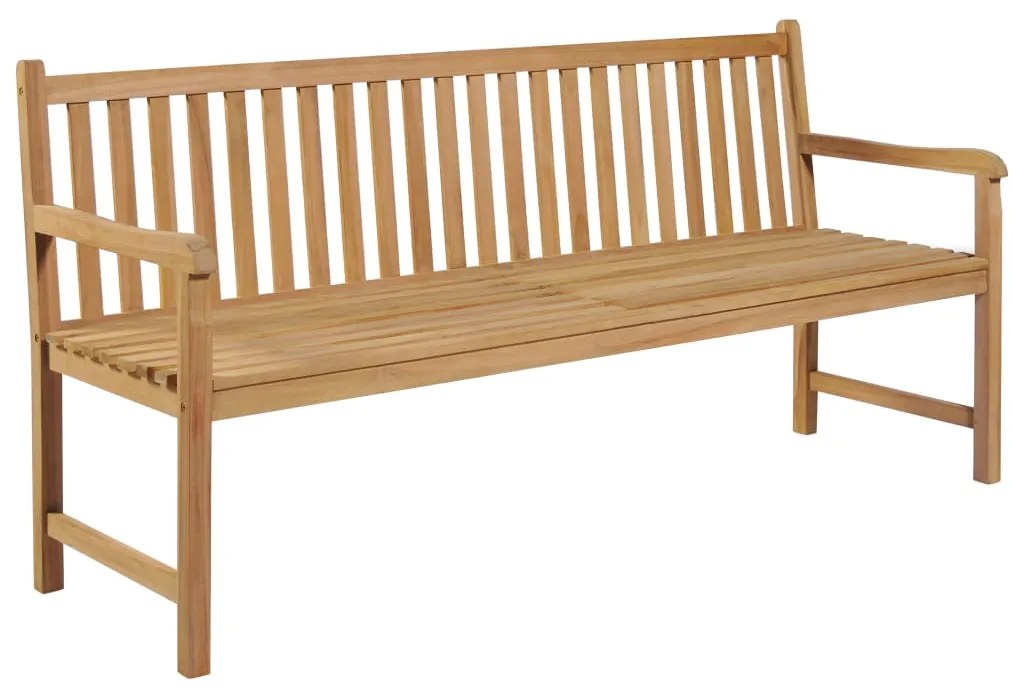 vidaXL Banco de jardim 175 cm madeira de teca maciça