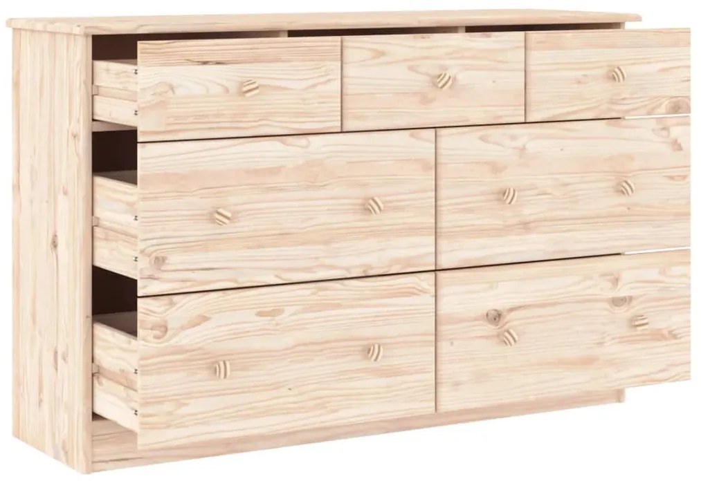 Cómoda ALTA 112x35x73 cm madeira de pinho maciça