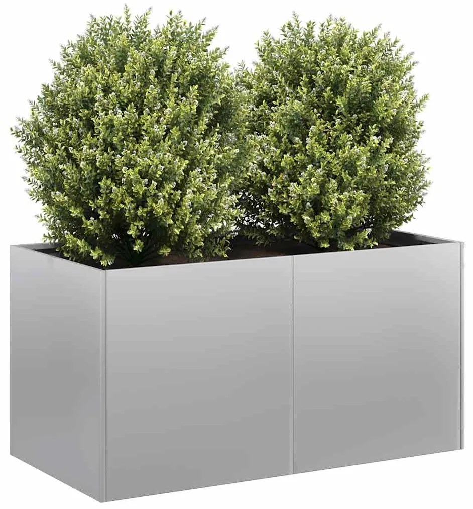 Planter 80x40x40 cm aço galvanizado