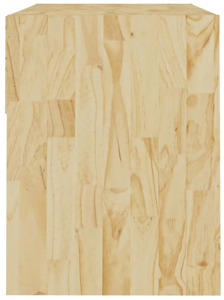 Mesa de cabeceira 40x31x40 cm madeira de pinho maciça