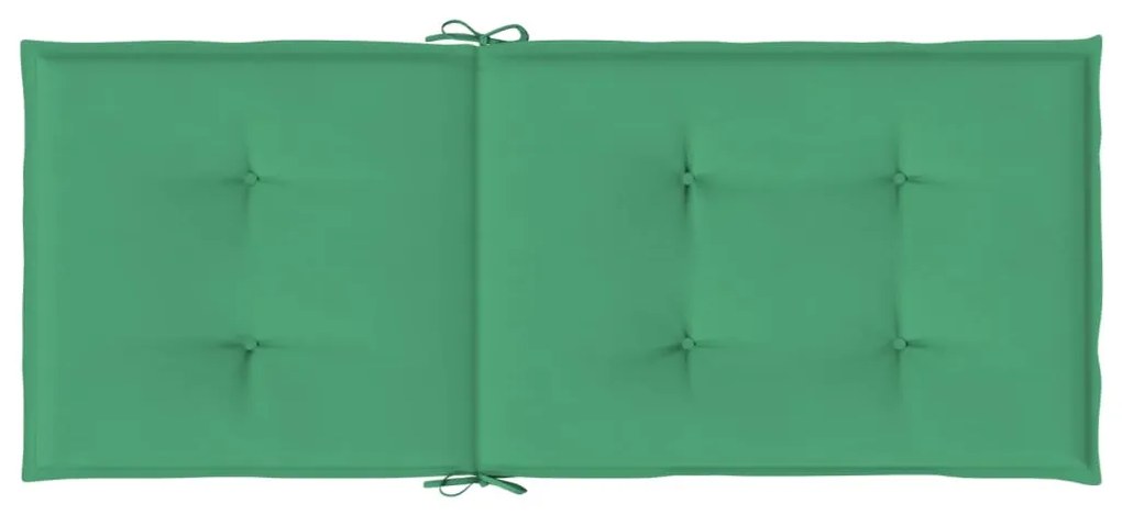 Almofadões para cadeiras altas de jardim 6 pcs tecido verde