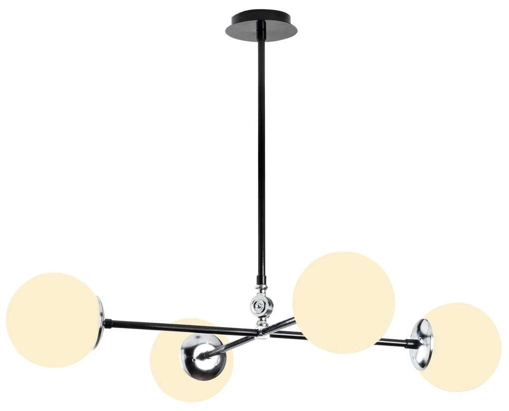 Candeeiro de Teto My Legend – Preto/Branco – 86 x 86 cm