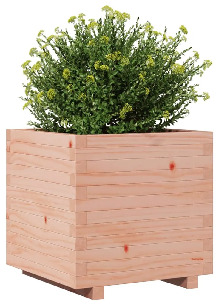 Vaso/floreira de jardim 50x50x49,5 cm madeira de douglas maciça