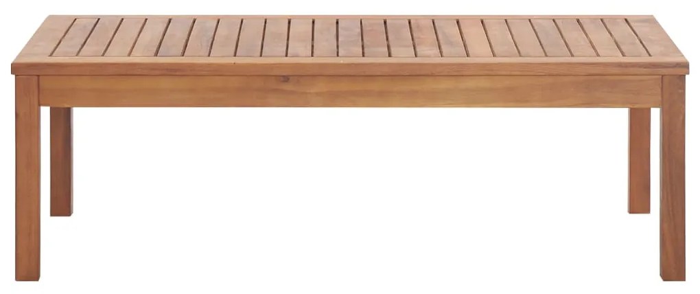 4 pcs conjunto lounge de jardim c/ almofadões acácia maciça
