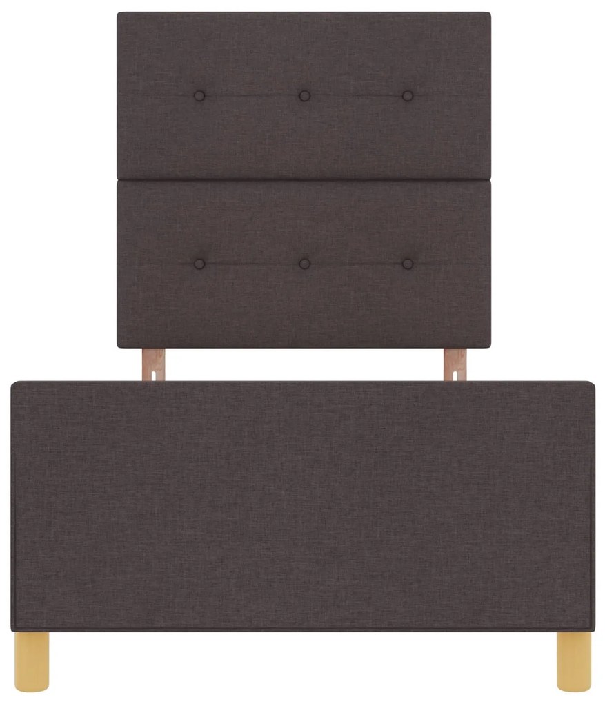 Estrutura de Cama Castanha 90x190 cm Tecido