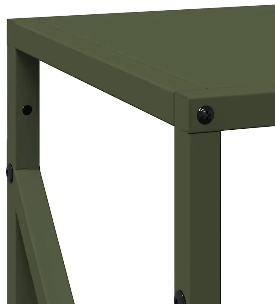Suporte para lenha aço laminado a frio verde azeitona