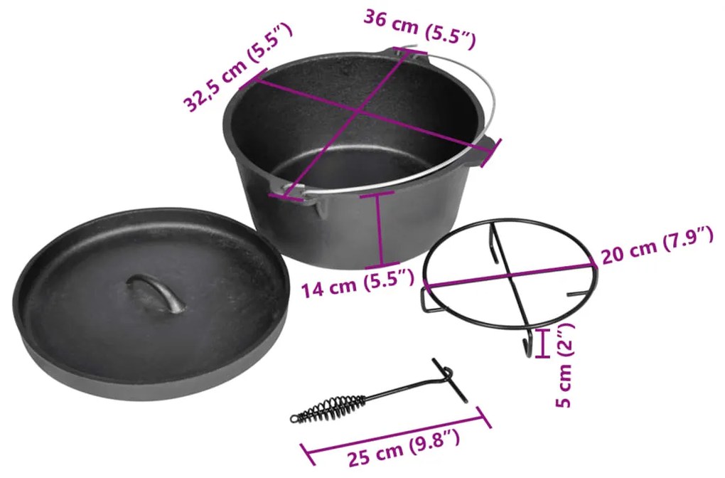 Caçarola, panela 9QT