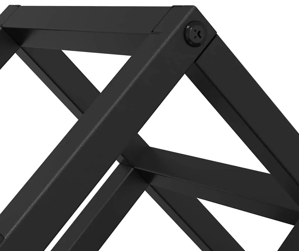 Suporte para Vinhos vidaXL para 9 Garrafas 63x16,5x25 cm em Aço com Re