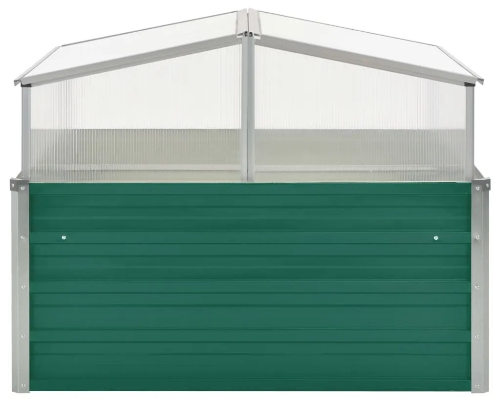Estufa 100x100x77 cm aço galvanizado verde