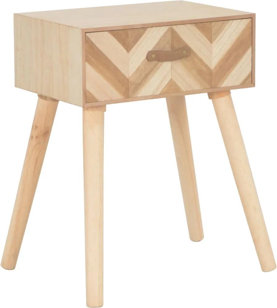 Mesa de cabeceira com gaveta 44x30x58 cm madeira maciça