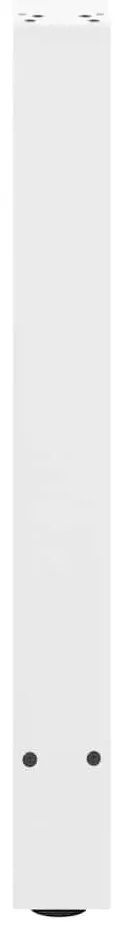 Pés para mesa de jantar , 2 peças, 70x(72-73) cm, branco, aço