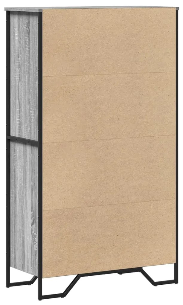 Armário alto 79,5x35,5x137,5 cm deriv. madeira cinzento sonoma