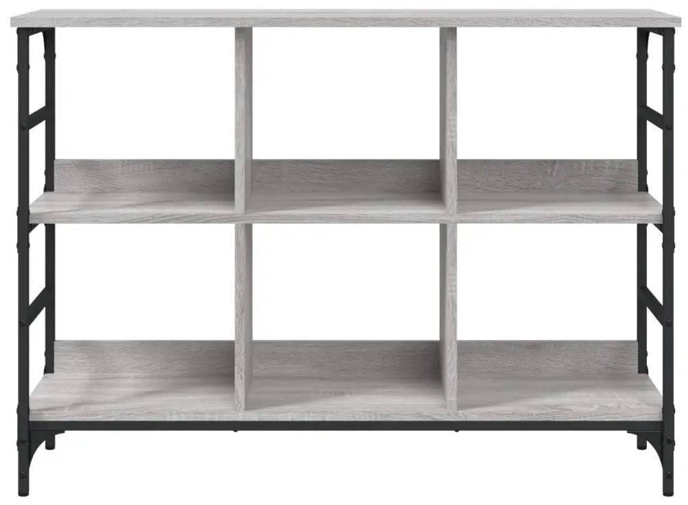 Aparador 102x32x73,5 cm derivados de madeira cinzento sonoma