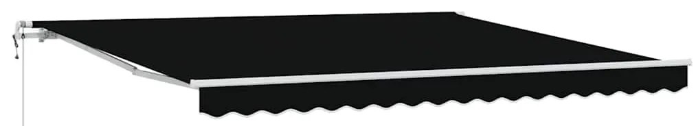 Toldo Retrátil Preto 400 × 300 cm Preto
