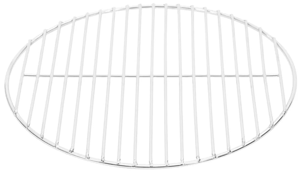 Grelha para churrasco redonda Ø37 cm aço inoxidável 304