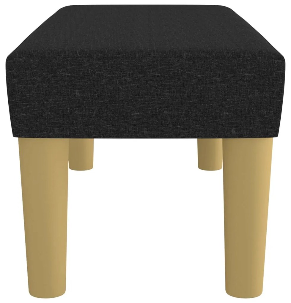 Banco 70x30x30 cm tecido preto
