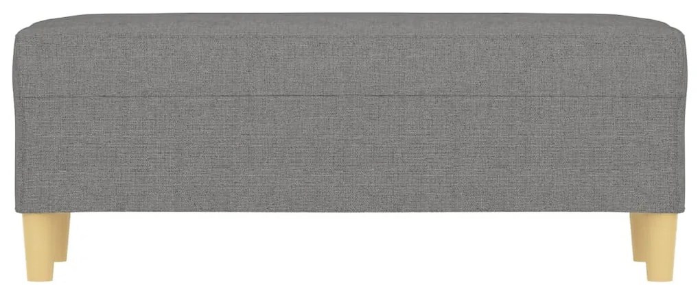 Banco 100x35x41 cm tecido cinza-escuro