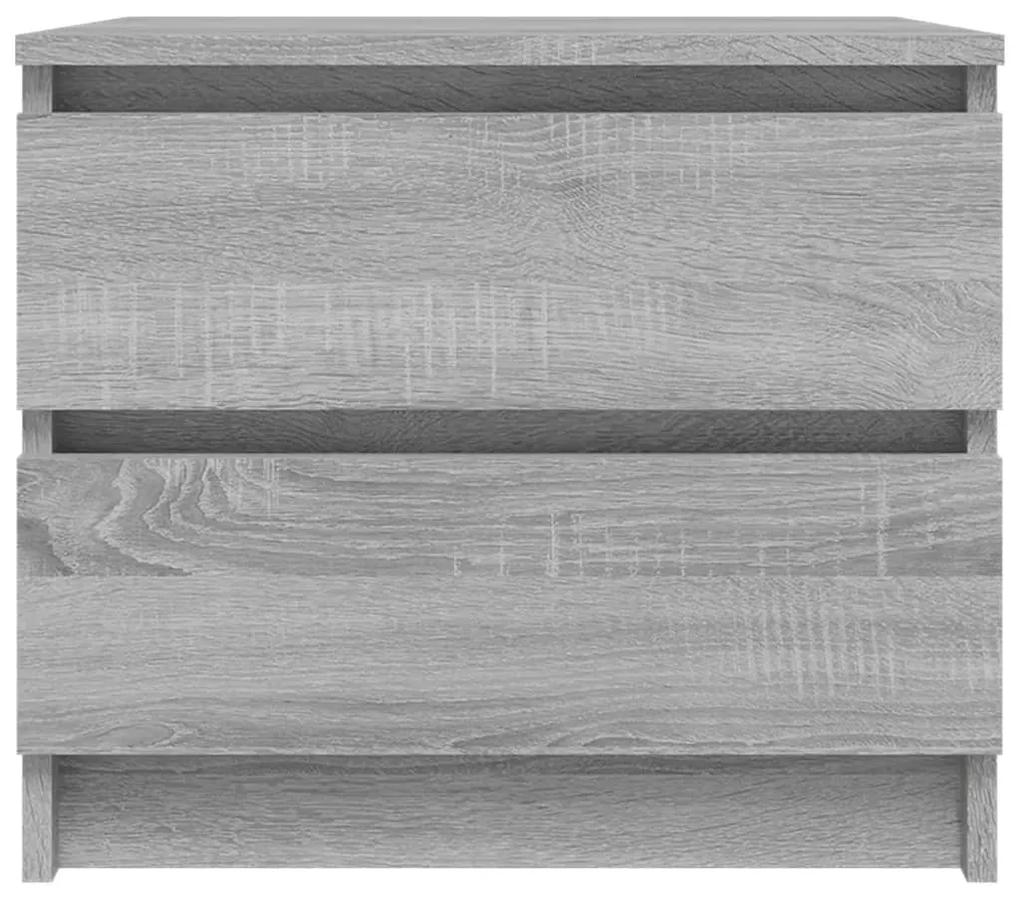 Mesa cabeceira 50x39x43,5 cm madeira processada sonoma cinza