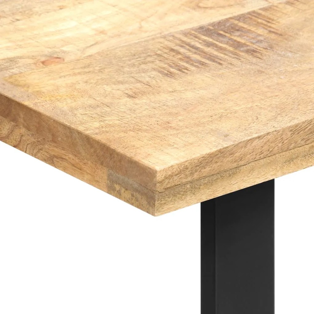Mesa de jantar 120x60x76 cm madeira de mangueira maciça