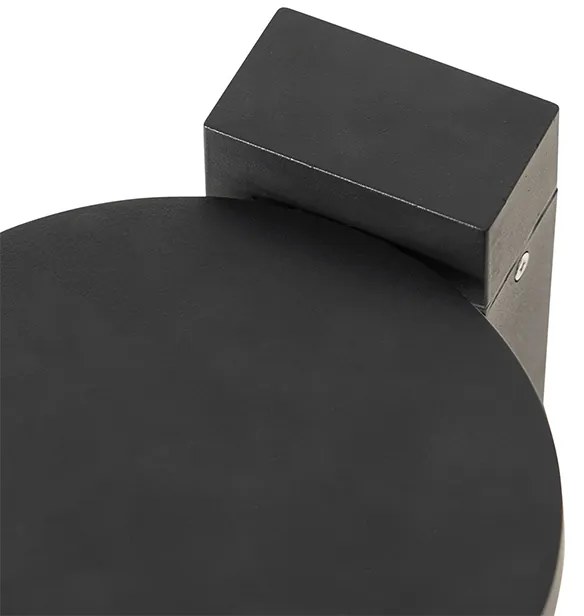 Candeeiro de pé exterior moderno preto com LED 80 cm IP44 - Esmee Moderno