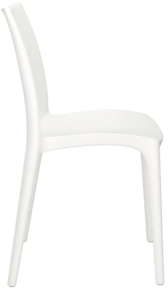 Cadeiras de jardim 2 pcs polipropileno 50x46x80 cm cor creme