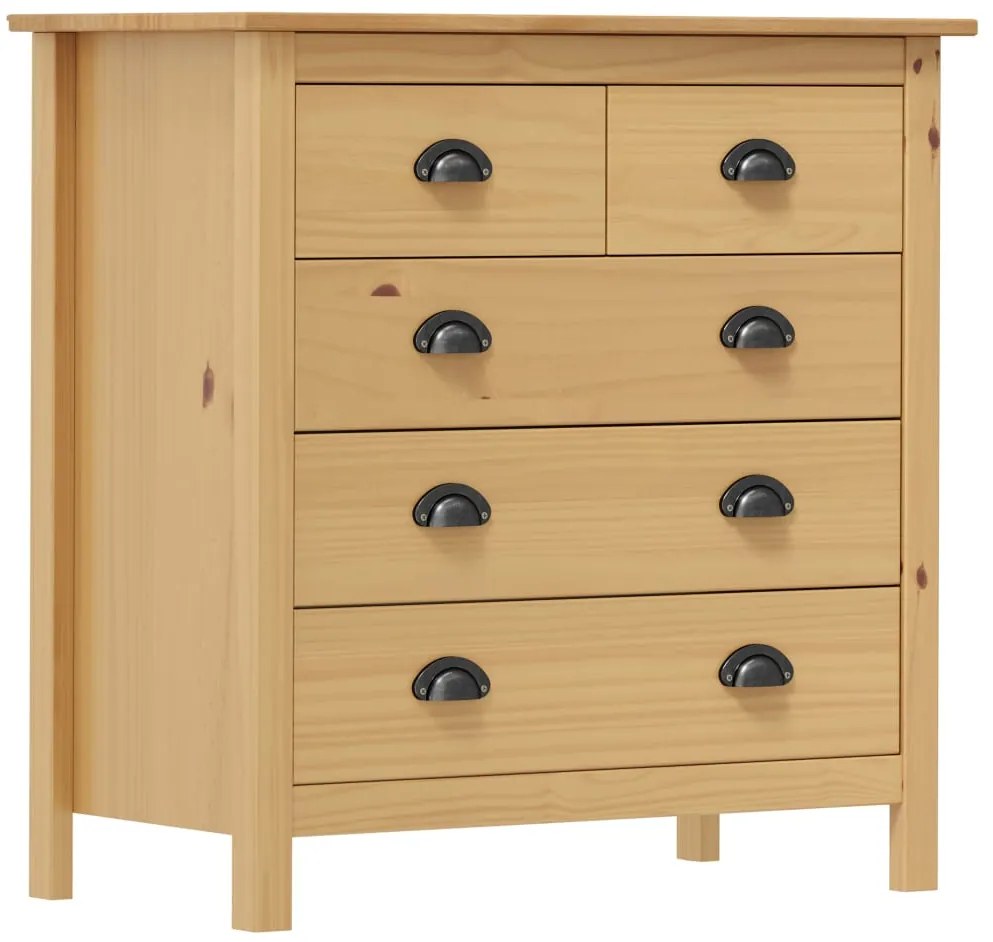 vidaXL Aparador Hill 79x40x80 cm madeira de pinho maciça