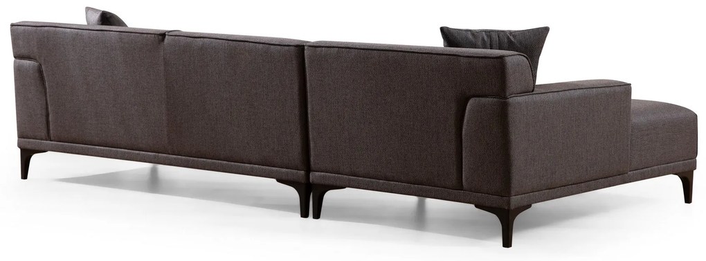 Sofá de Canto Petra – Antracite – 145 x 250 cm