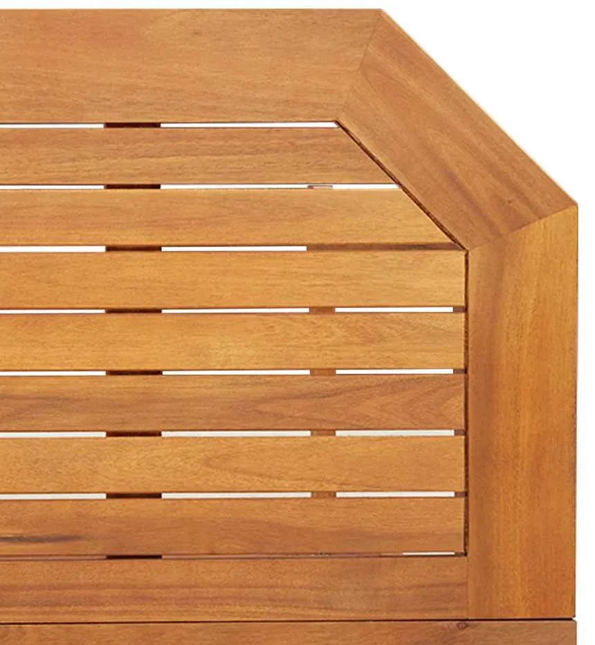 Mesa de bistrô 90x50x75 cm madeira de acácia maciça