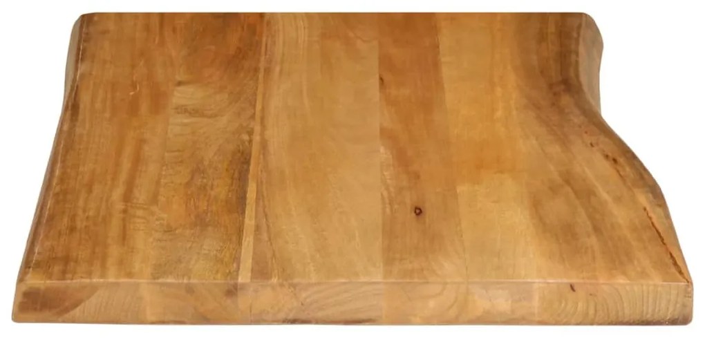Tampo de mesa c/ borda viva 90x60x2,5 cm mangueira maciça