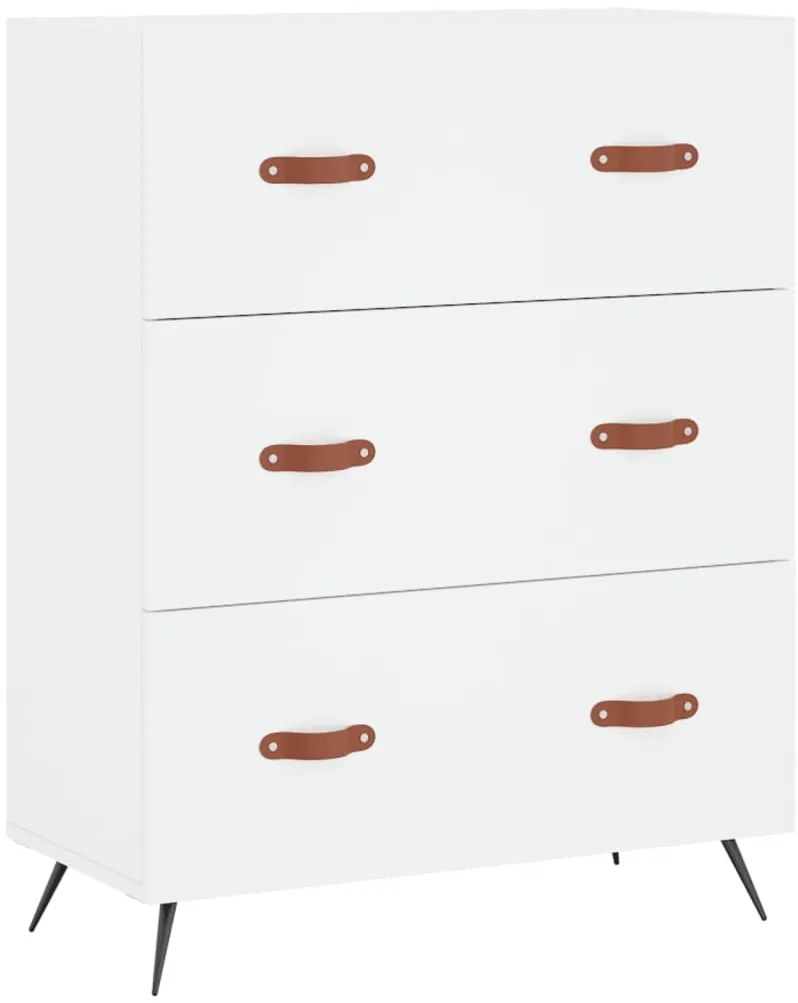Armário alto 69,5x34x180 cm derivados de madeira branco