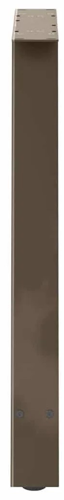 Pés de mesa de jantar em formato A, 2 peças, 70x(72-73) cm, aço