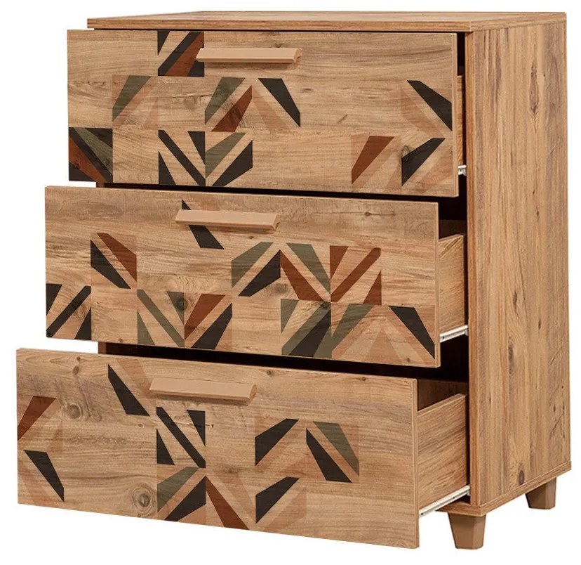 Cômoda Leva Gravis – Pinho Atlântico – 80x95x43 cm