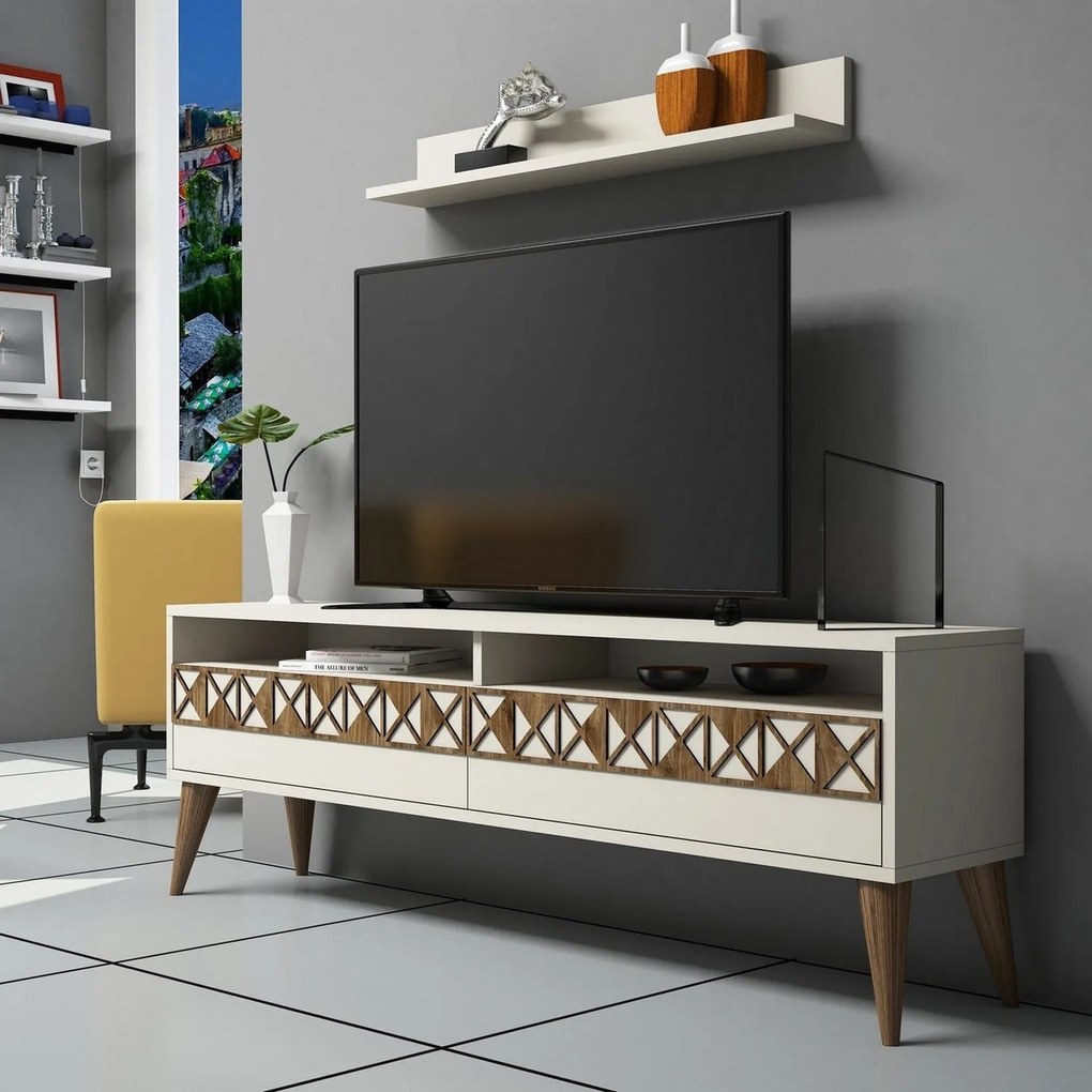Móvel TV Line – Creme – 150x50x30 cm