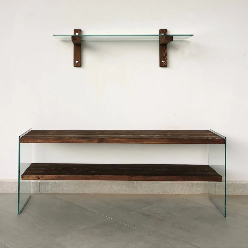 Móvel de TV TV104 – Nogueira – 120x45x35 cm