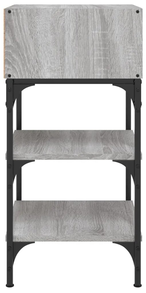Mesas cabeceira 2pcs 35x34,5x70 cm deriv.madeira cinza sonoma