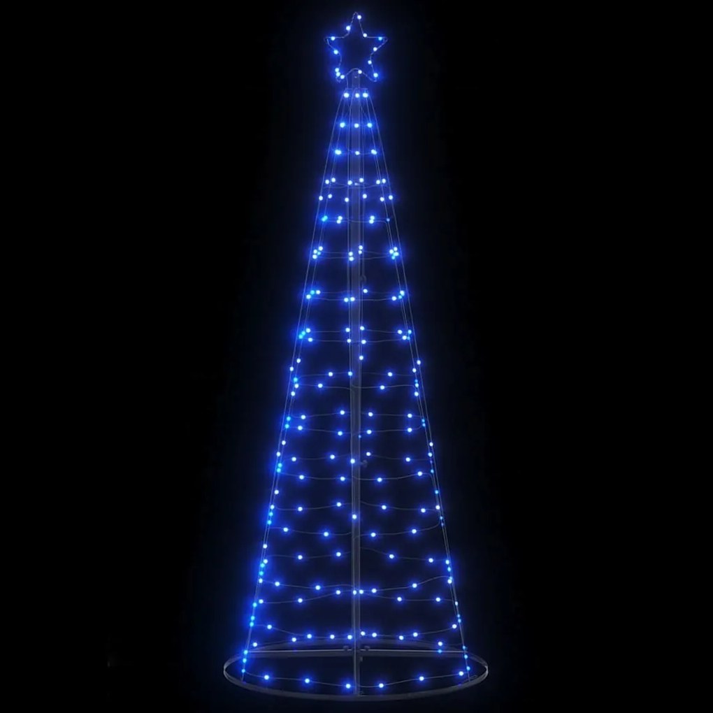 vidaXL LED Árvore de Natal 200 LEDs Azul 182 cm
