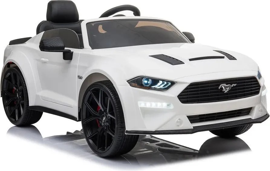Carro elétrico para crianças Ford Mustang 24V Pneus EVA Branco