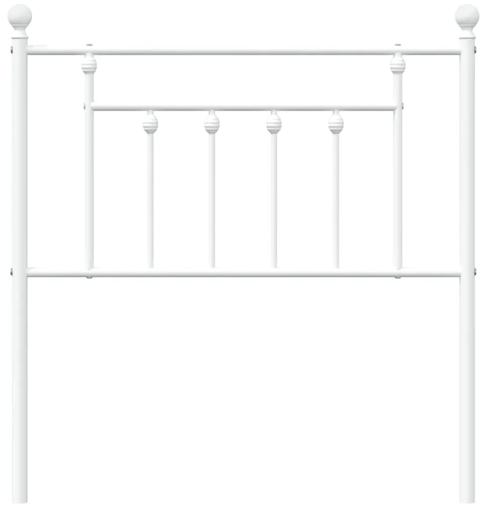 Cabeceira de cama 80 cm metal branco