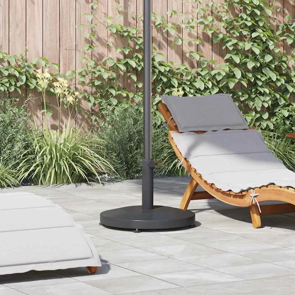 vidaXL Base de Guarda-sol Externo Cinzento escuro 48 x 48 x 32 cm