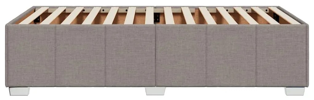 Estrutura cama sem colchão 100x200 cm tecido cinza-acastanhado