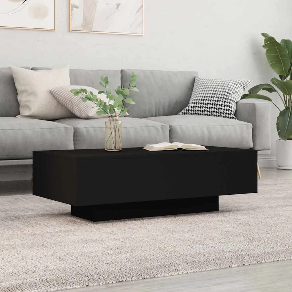 Mesa de centro 100x49,5x31 cm derivados de madeira preto