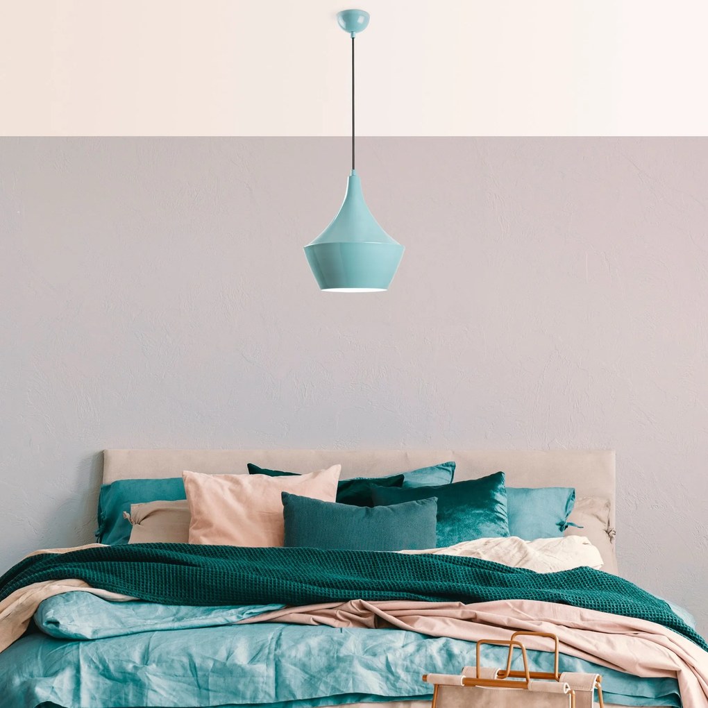Candeeiro Chandelier Tom – Turquesa – Ø23 h:30 cm