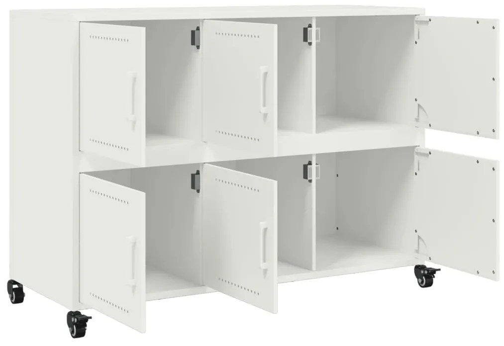 Aparador 100,5x39x72 cm aço branco