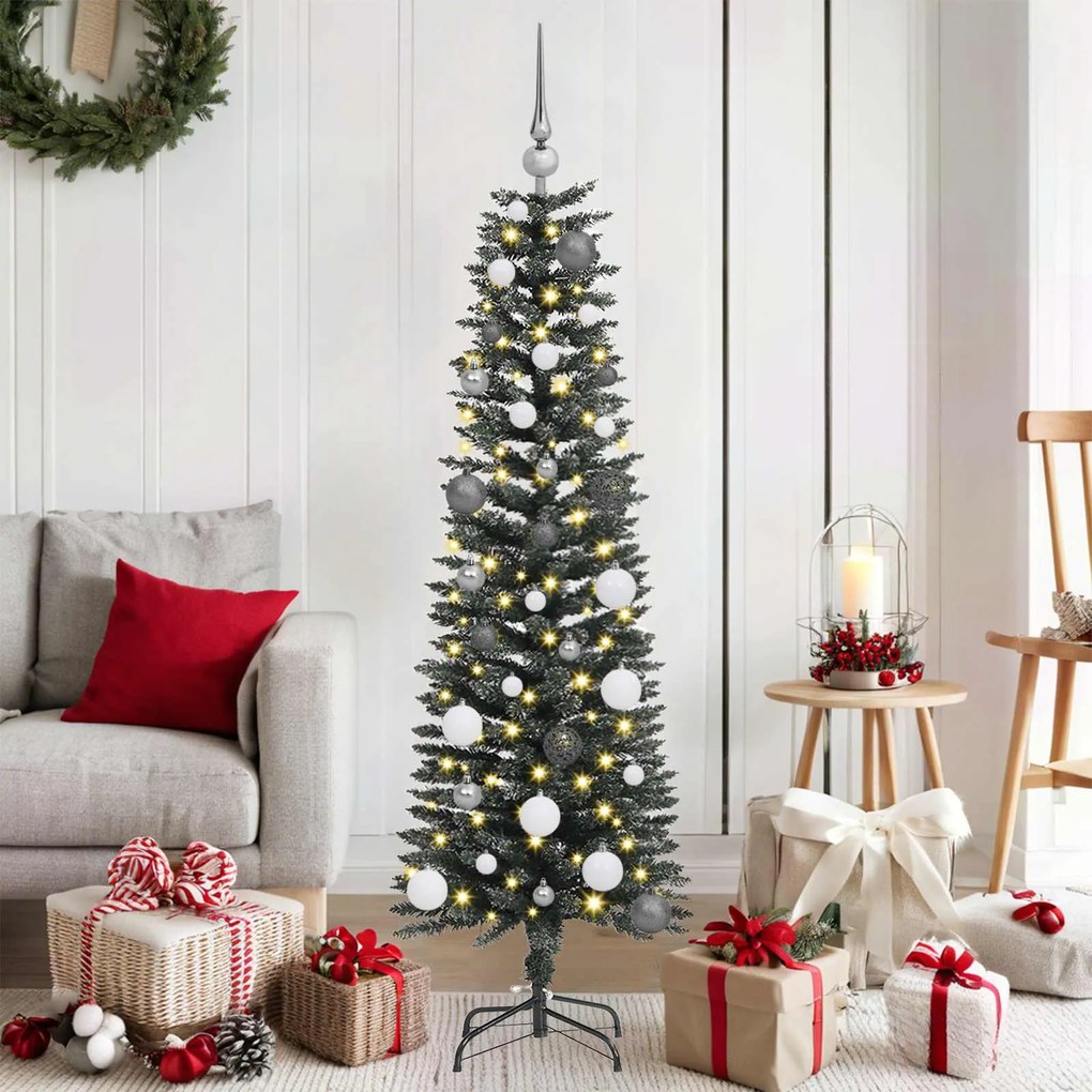 vidaXL Árvore de Natal Artificial Verde 150 cm PVC, Plástico e Aço