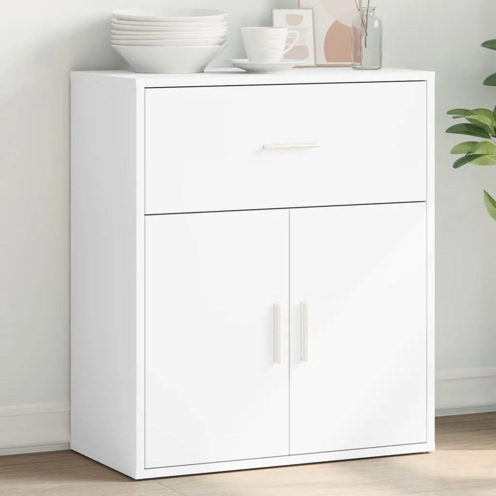 vidaXL Aparador 60x31x70 cm derivados de madeira branco