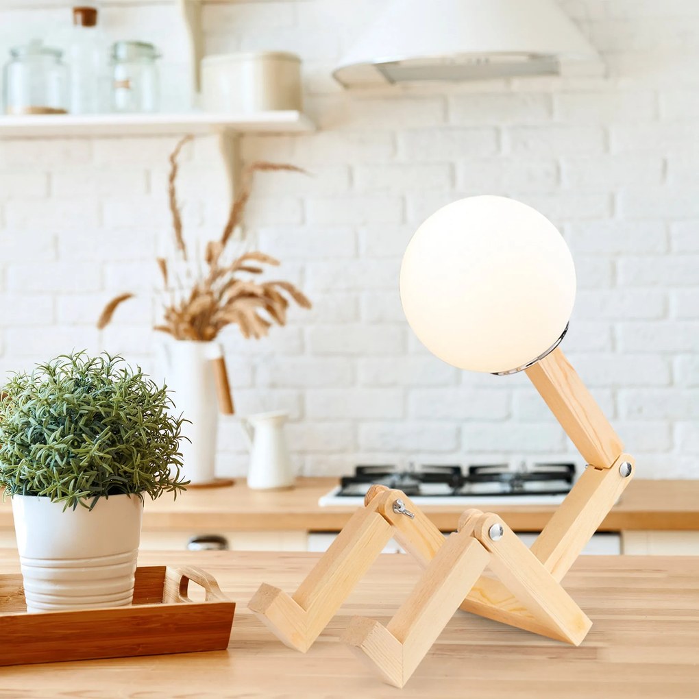 Candeeiro de Mesa Milet – Natural – 15 x 17 x 56 cm