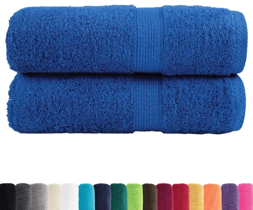 Toalhas de bidé premium SOLUND 2 pcs 30x50 cm 600 gsm azul