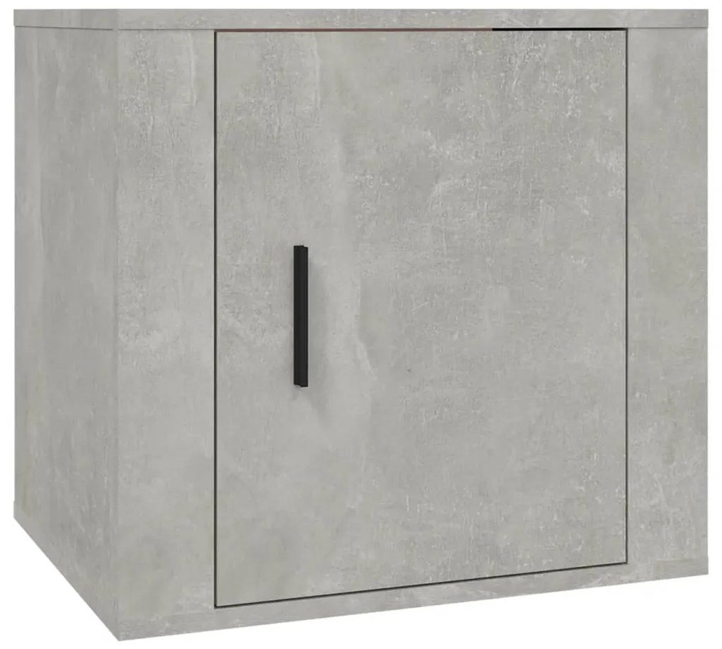 Mesa de cabeceira 50x39x47 cm cinzento cimento