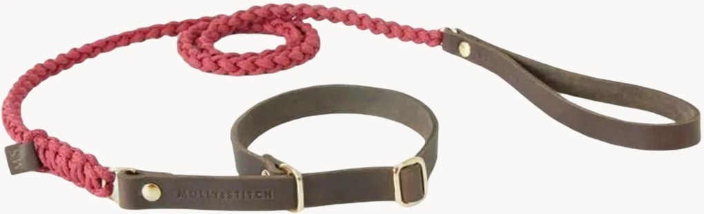 Trela para cão Retriever em pele Touch of Leather, vários tamanhos